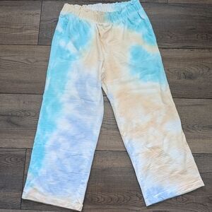 Soft Surroundings Tie-dye Crop Lounge Pants Sz S